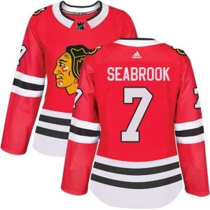 Damen Chicago Blackhawks Trikot Brent Seabrook 7 Rot Authentic